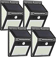 SA Products Pack Of 4 - 140 LED Solar Garden Lights with Motion Sensors