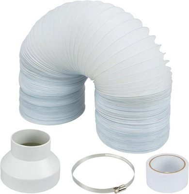SA Products Plastic 3M Portable Air Conditioner Extension Kit - AC Exhaust Tumble Dryer Vent Hose - Roll of Sealing Tape Price Comparisons | Compare The Build