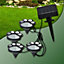 SA Products Set of 4 LED Solar Powered Pet Paws Animal Prints Outdoor Lamp, Creative String Light Decorative Outdoor Lights