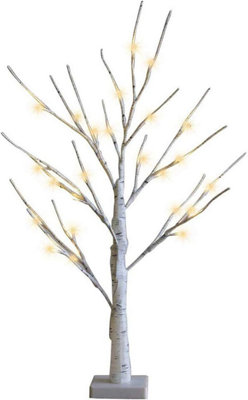 SA Products - Silver Birch Twig Tree Lights Warm White Light White Branches for Christmas Home Party Wedding Indoor Decoration