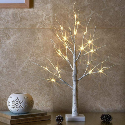 SA Products - Silver Birch Twig Tree Lights Warm White Light White Branches for Christmas Home Party Wedding Indoor Decoration - 3