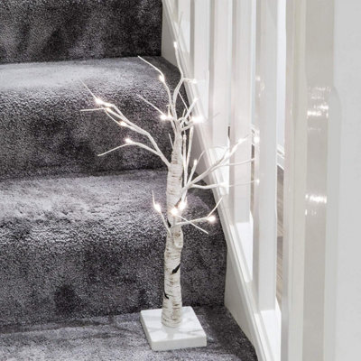 SA Products - Silver Birch Twig Tree Lights Warm White Light White Branches for Christmas Home Party Wedding Indoor Decoration - 5