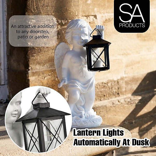SA Products Solar Polyresin Angel Statue - Garden Sculpture SA Products Solar Polyresin Angel Statue - Garden Sculpture