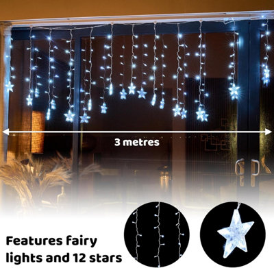 Star icicle deals christmas lights