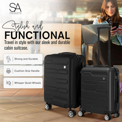 SA Products Suitcase Set of 3 - ABS Hard Shell Suitcases - 4