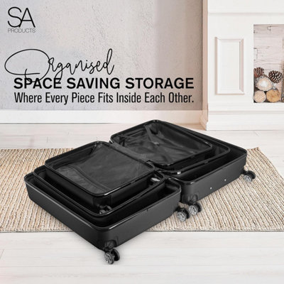 SA Products Suitcase Set of 3 - ABS Hard Shell Suitcases - 7