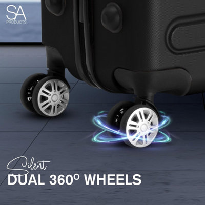 SA Products Suitcase Set of 3 - ABS Hard Shell Suitcases - 9
