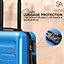 SA Products Suitcase Set of 3 - ABS Hard Shell Suitcase