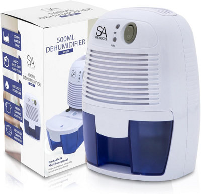 SA Products White 500ml Dehumidifier - Portable Dehumidifier and Air ...