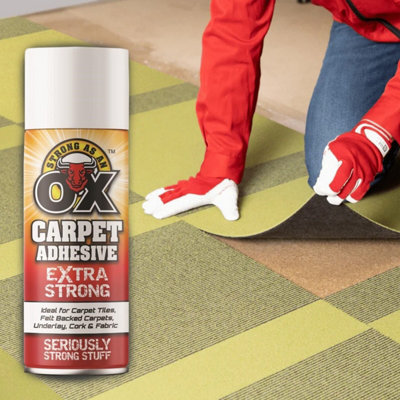 3 X SAAO Extra Strong Spray Adhesive Glue For Carpet Tile Craft Fabric 500ml