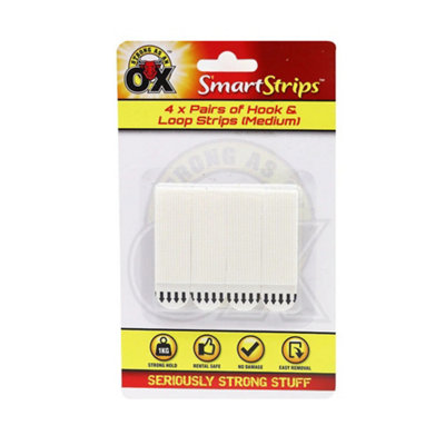 SAAO Removable Hook & Loop Strips 4PC