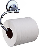 Sabichi Milano Toilet Roll Holder - Wall Mounted (Non Self Adhesive) - Stainless Steel - W17cm x H11.5cm