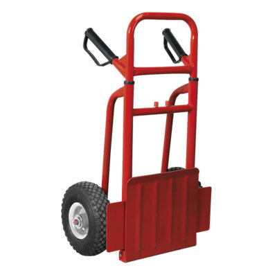 Sack Truck with Pneumatic Tyres 200kg Folding Toe - 3