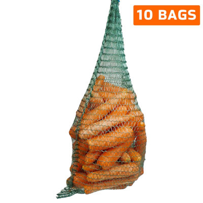 sackmaker Net Bags - Hanging Net Bags for Onions, Vegetables, Carrots, Fruits, Logs - HEAVY DUTY - Vegetable nets, onion nets