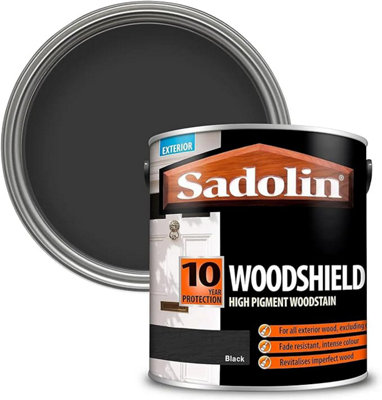 Sadolin 10 Year Protection Woodsheild High Pigment Woodstain 2.5L - Black