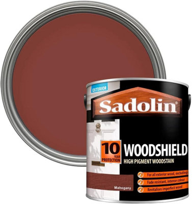 Sadolin 10 Year Protection Woodsheild High Pigment Woodstain 2.5L - Mahogany