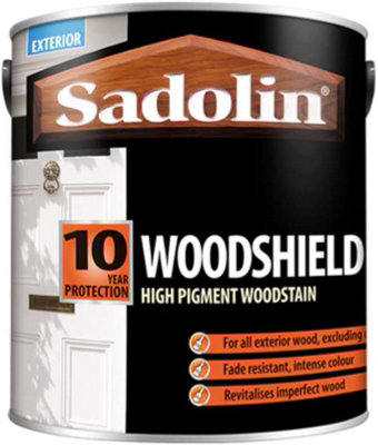 Sadolin 10 Year Protection Woodsheild High Pigment Woodstain 750ml - Black