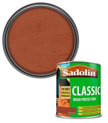 Sadolin 1L Classic Exterior woodstain - Redwood