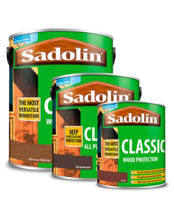 Sadolin 1L Classic Exterior woodstain - Redwood