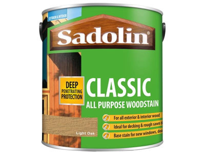 Permanent Sælger Resignation Sadolin 5012901 Classic Wood Protection Light Oak 2.5 litre SAD5012901 |  DIY at B&Q