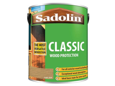 Sadolin 5012923 Classic Wood Protection Light Oak 5 litre SAD5012923