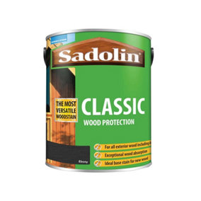 Sadolin 5012924 Classic Wood Protection Ebony 5 litre SAD5012924