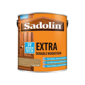Sadolin 5012993 Extra Durable Woodstain Light Oak 2.5 litre SAD5012993