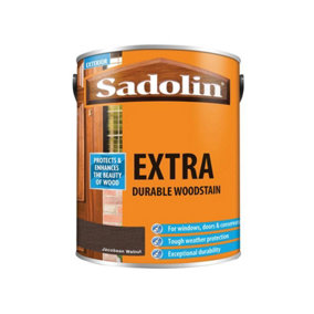 Sadolin 5012998 Extra Durable Woodstain Jacobean Walnut 5 litre SAD5012998