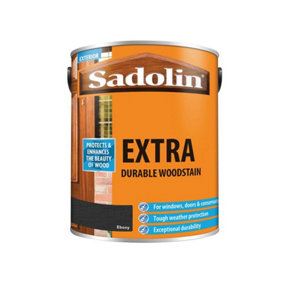 Sadolin 5012999 Extra Durable Woodstain Ebony 5 litre SAD5012999