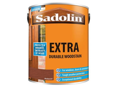 Sadolin 5013000 Extra Durable Woodstain Redwood 5 litre SAD5013000