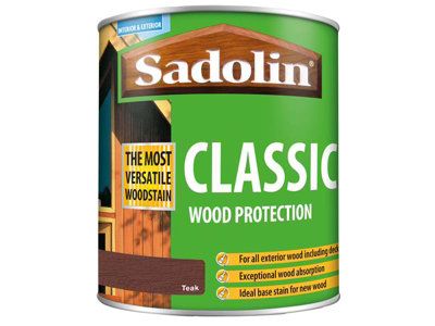 Sadolin 5028461 Classic Wood Protection Teak 1 litre SAD5028461