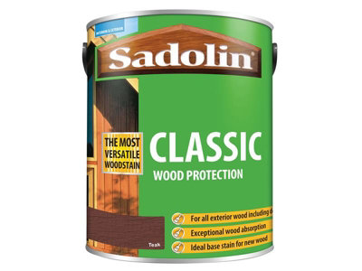 Sadolin 5028463 Classic Wood Protection Teak 5 litre SAD5028463