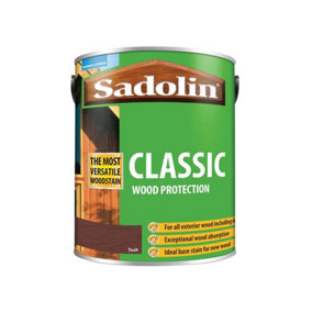 Sadolin 5028463 Classic Wood Protection Teak 5 litre SAD5028463