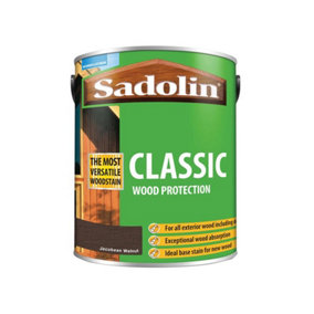 Sadolin 5028467 Classic Wood Protection Jacobean Walnut 5 litre SAD5028467