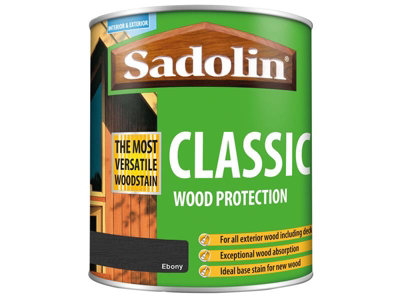 Sadolin 5028470 Classic Wood Protection Ebony 1 litre SAD5028470