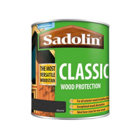 Sadolin 5028470 Classic Wood Protection Ebony 1 litre SAD5028470
