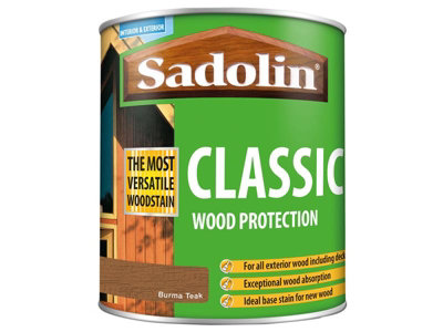 Sadolin 5028479 Classic Wood Protection Burma Teak 1 litre SAD5028479