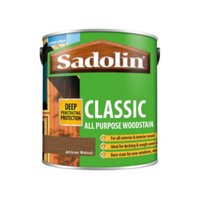 Sadolin 5028484 Classic Wood Protection African Walnut 2.5 litre SAD5028484