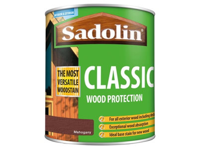 Sadolin 5028491 Classic Wood Protection Mahogany 1 litre SAD5028491