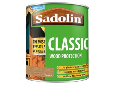 Sadolin 5028502 Classic Wood Protection Natural 1 litre SAD5028502