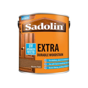 Sadolin 5028552 Extra Durable Woodstain Burma Teak 2.5 litre SAD5028552