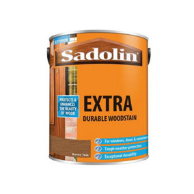 Sadolin 5028553 Extra Durable Woodstain Burma Teak 5 litre SAD5028553