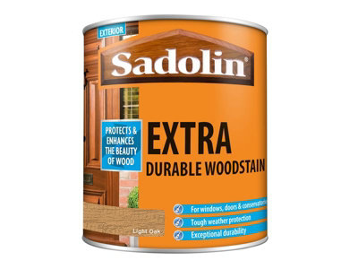 Sadolin 5028574 Extra Durable Woodstain Light Oak 1 litre SAD5028574