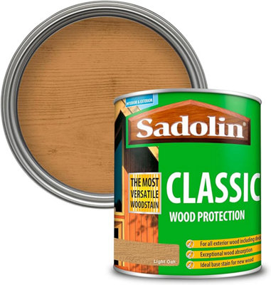 Sadolin Classic All Purpose Woodstain 750ml - Deep Penetrating Protection (Light Oak)