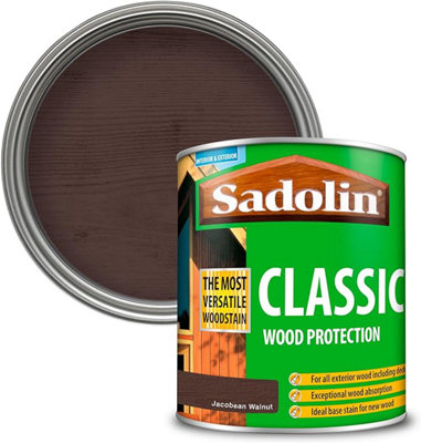 Sadolin Classic All Purpose Woodstain Deep Penetrating Protection 750ml - Jacobean Walnut