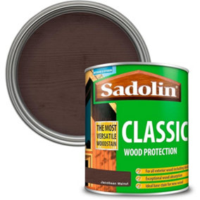 Sadolin Classic All Purpose Woodstain Deep Penetrating Protection 750ml - Jacobean Walnut