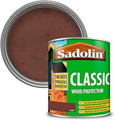 Sadolin Classic All Purpose Woodstain Deep Penetrating Protection 750ml - Teak