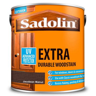 Sadolin Extra Woodstain Jacobean Walnut 1L