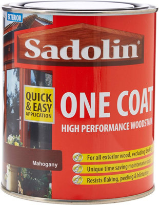 Sadolin One Coat High Performance Woodstain Mahogany 750ml