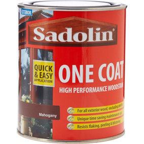 Sadolin One Coat High Performance Woodstain Mahogany 750ml